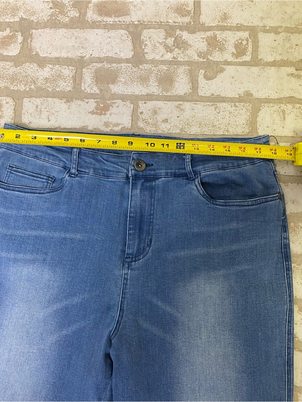 Back in the Saddle Women's Light Blue Boot Cut Jeans with Feather Embroidery 14 - Picture 7 of 9